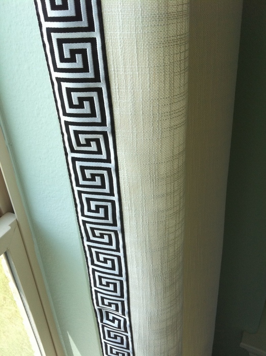 греческие шторы из льняной ткани